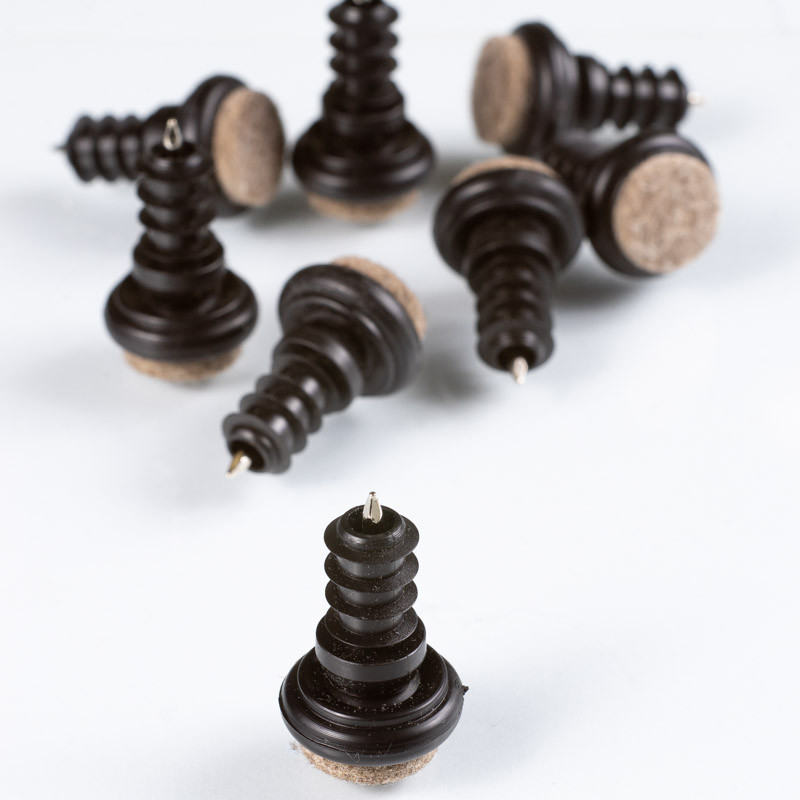 Ändplugg med filt, flexibel vinklel, invändigt rörskydd