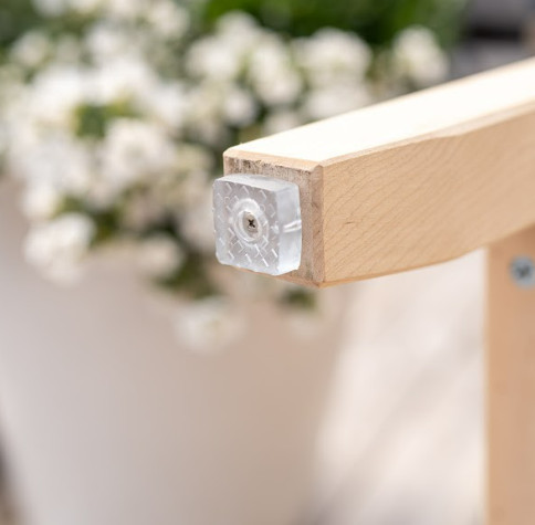 Anti Slip läpinäkyvät huonekalutyynyt, kumissa ruuvilla varustettuna