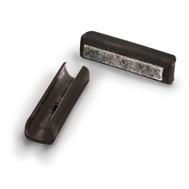 Stolskydd, långa liggande rörskydd med filt